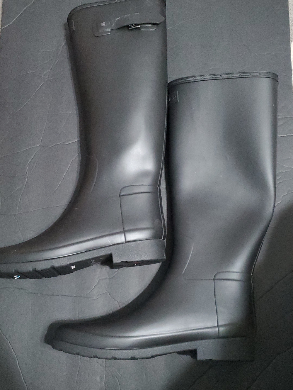 Hunter Women's black Refined Tall Rain Boots size 10‎ brand new - Picture 8 of 13